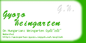 gyozo weingarten business card